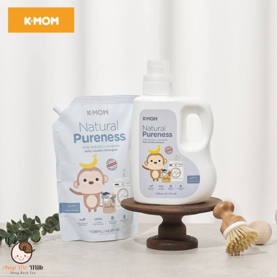 NƯỚC GIẶT ĐỒ SƠ SINH HỮU CƠ K-MOM HÀN QUỐC (TÚI 1300ML)
