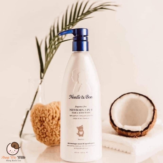 Sữa Tắm Noodle & Boo Mỹ 473ml Newborn 2in1 (Creme douce - Lavande)