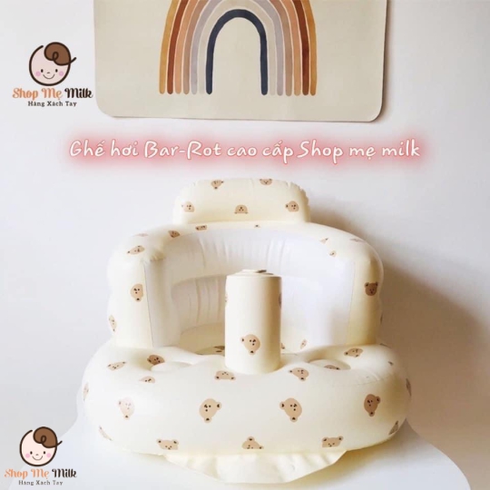 Ghế hơi tập ngồi cho bé từ 6 tháng tuổi ( bơm tự động bằng tay thông minh)