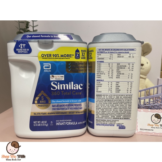 Sữa Similac 360 total Care 1.13kg cho bé từ 0-12 tháng của Mỹ - Hàng Air