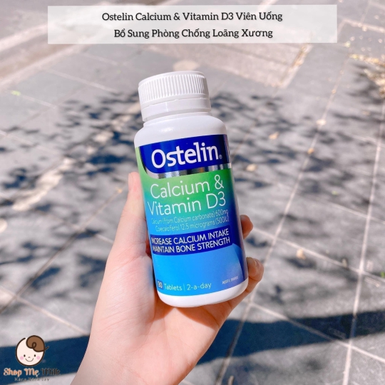 Viên uống bổ sung canxi vitamin D3 cho bà bầu Ostelin Calcium & Vitamin D3 của Úc 130 viên