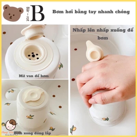 Ghế hơi tập ngồi cho bé từ 6 tháng tuổi ( bơm tự động bằng tay thông minh)