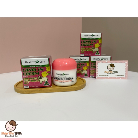 Kem Cừu Với Tinh Dầu Hoa Anh Thảo 100g - Healthy Care Lanolin Cream With Eveing Primrose Oil