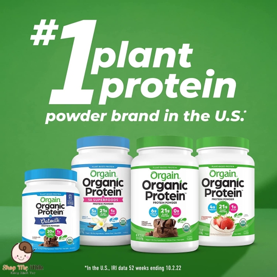 Bột Protein hữu cơ Orgain Organic Protein & Superfoods 1.22kg hương Vani của Mỹ