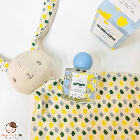 Nước hoa cho bé Klorane Bebe & Khăn Thỏ Nghiền 50ml