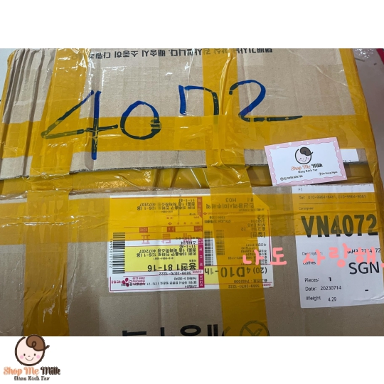 Set bộ hãng Moimoln Made in korea chú hề size 90cm (Áo vest, quần bí, áo dài tay & nơ cổ)