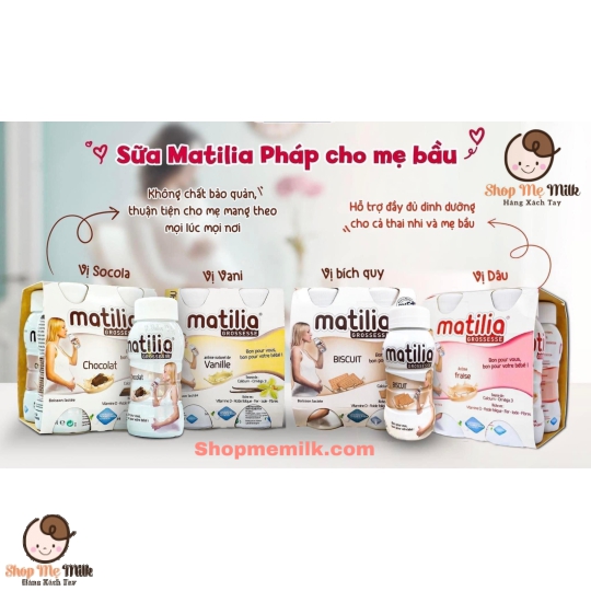Sữa bầu Matilia Pháp 200ml vị dâu