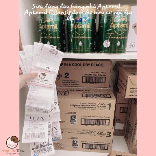Sữa Aptamil Essensis Úc số 2 900g Date 2025
