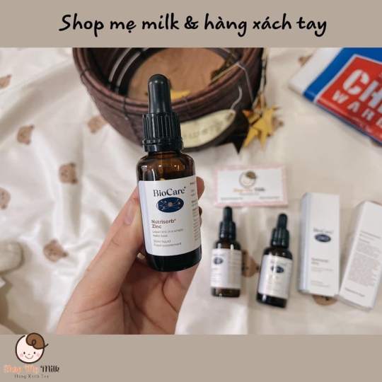 Kẽm nước hữu cơ Bio - Care ZinC của Anh 30ml