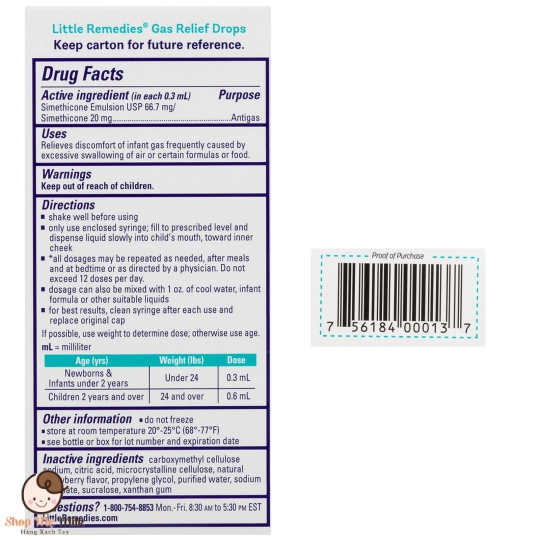 TIỂU GAS LITTLE REMEDIES - GIẢI PHÁP CHO NHỮNG LẦN KHÓC DẠ ĐỀ CỦA TRẺ SƠ SINH