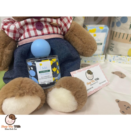 Nước hoa cho bé Klorane Bebe & Khăn Thỏ Nghiền 50ml