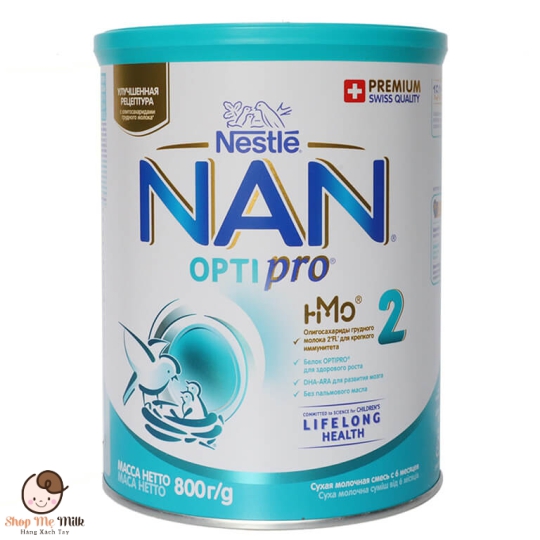Sữa Nan Nga số 2 (800g) cho bé từ 6 tháng đến 12 tháng