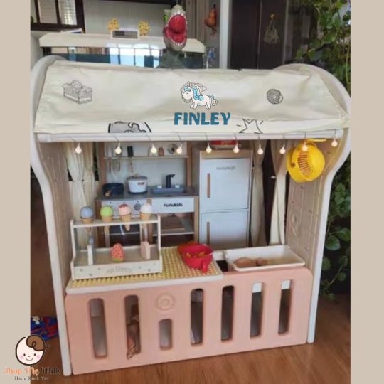 Nhà lều Finley & bàn lego cho bé từ 1 tuổi ( Thiết kế nhựa abs cao cấp dầy dặn an toàn )