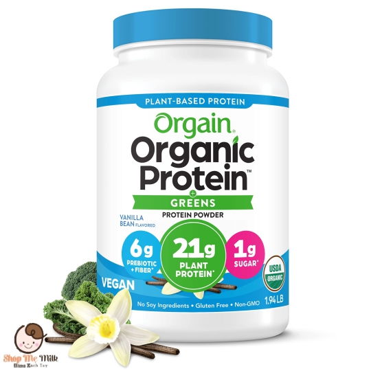 Bột Protein hữu cơ Orgain Organic Protein & Superfoods 1.22kg hương Vani của Mỹ