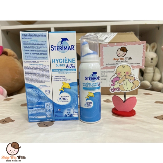 Xịt mũi cá heo Sterima Pháp 100ml ( 0-3 tuổi)