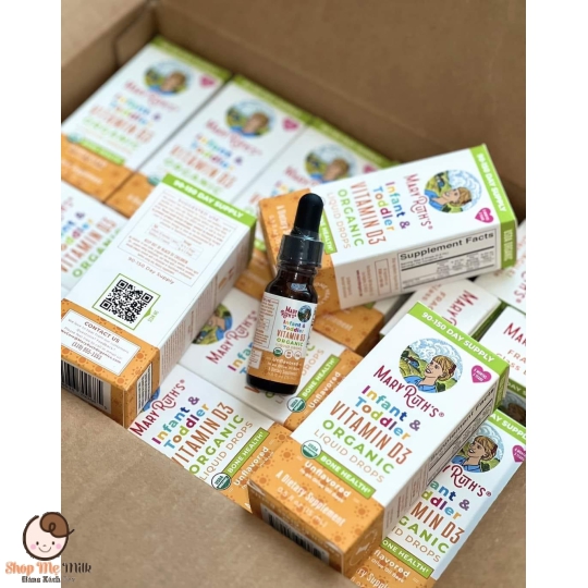 Vitamin D3 Mary Ruth's organic hữu cơ cho bé từ 6 tháng đến 3 tuổi Date 2025