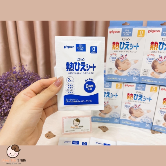 Miếng Dán Chán Hạ sốt Pigeon Nhật Bản hộp 12 miếng