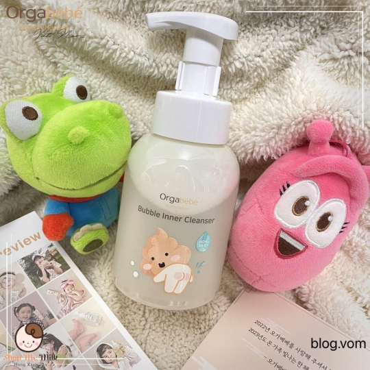 Bọt vệ sinh mông cơ thể Orgabebe Hàn Quốc 300ml ( tặng kèm nước giặt hữu cơ Mini)