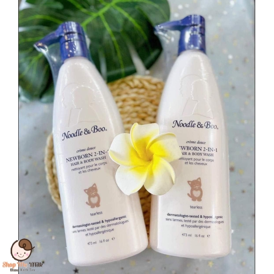 Sữa Tắm Noodle & Boo Mỹ 473ml Newborn 2in1 (Creme douce - Lavande)