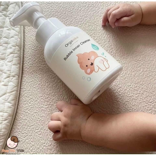 Bọt vệ sinh mông cơ thể Orgabebe Hàn Quốc 300ml ( tặng kèm nước giặt hữu cơ Mini)