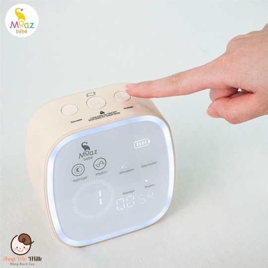 Máy Hút sữa điện đôi Moaz Bé.Bé 10 cấp độ MB -054 ( Bảo hành 1 năm)