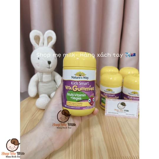 Kẹo Gummies Multi Vitamin , Rau củ cho bé Nature's Way (60 viên)