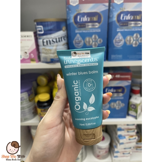 Dầu khuynh diệp ấm ngực Organic Little Innoscents Úc – 75ml (Từ sơ sinh)