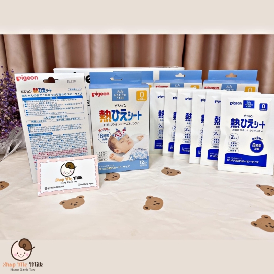 Miếng Dán Chán Hạ sốt Pigeon Nhật Bản hộp 12 miếng