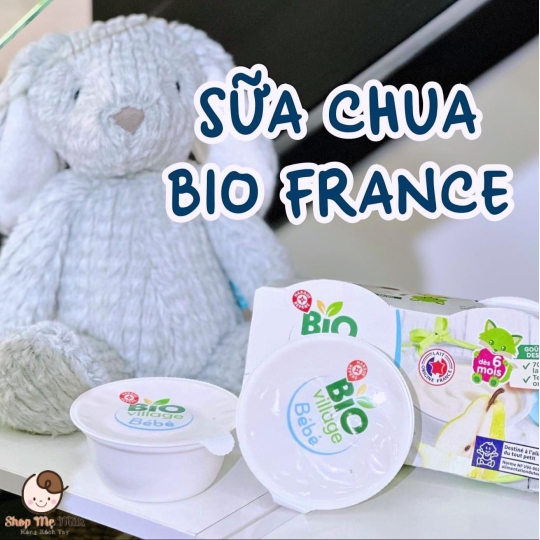 Sữa chua Bio Vilage Bé.Bé Bio Pháp lốc 4 Hũ 100g ( note vị trong ghi chú đặt hàng)