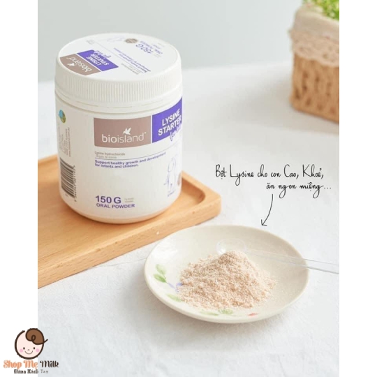 Bột Lysine tăng chiều cao của Úc 150g ( bé từ 7m+)