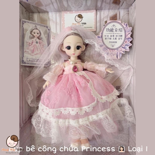 Búp bê công chúa cho bé từ 3+ ( Yikale Nội địa Trung) Hộp 45cm