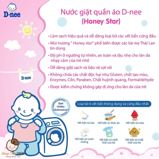 Nước Giặt Dnee Thái Lan 3000ml (Tem Phụ Chính Hãng Cty Đại Thịnh)