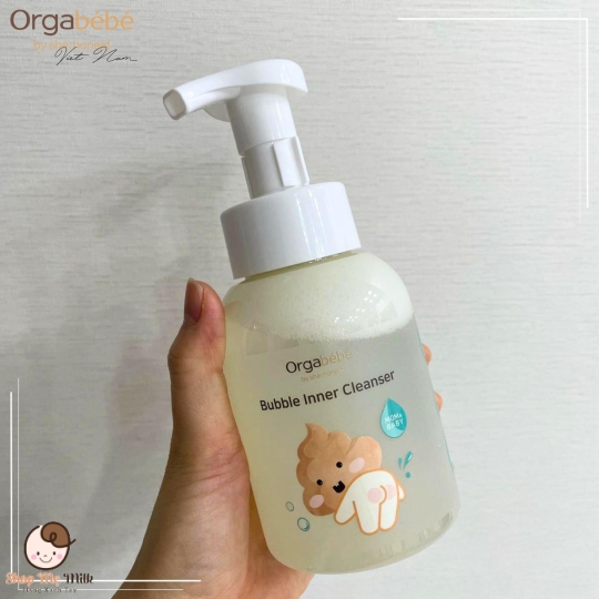 Bọt vệ sinh mông cơ thể Orgabebe Hàn Quốc 300ml ( tặng kèm nước giặt hữu cơ Mini)
