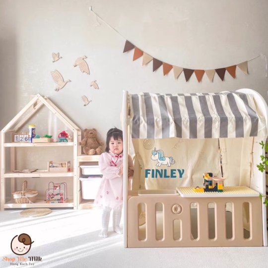 Nhà lều Finley & bàn lego cho bé từ 1 tuổi ( Thiết kế nhựa abs cao cấp dầy dặn an toàn )