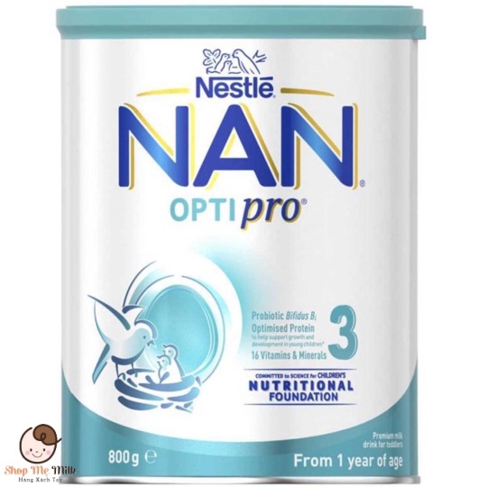 Sữa Nan optipro Úc số 3 800G ( từ 1 -3 tuổi)