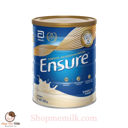 Sữa Ensure Vanilla Úc 850G (Nội địa Úc)
