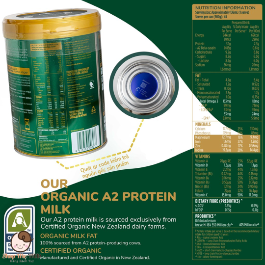 Sữa Aptamil Essensis Organic A2 Úc số 1 900G - Cho trẻ 0-6 tháng ( Hàng Air)