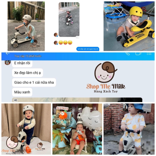 Xe trượt Scooter and Ride 2in1 chòi chân & trượt của Áo chính hãng nhập khẩu( có thẻ bảo hành )