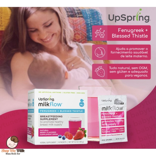 TRÀ LỢI SỮA UPSPRING MILKFLOW (VỊ DÂU)