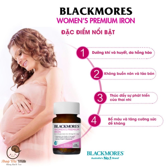 Viên uống bổ sung sắt Blackmores Úc 30 viên