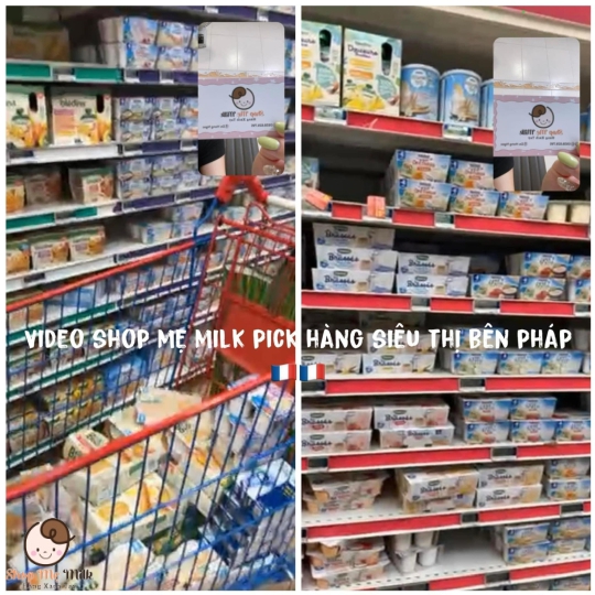 Sữa chua Bledina Pháp lốc 6 hũ ( 55g) Hàng air ( Mẹ note vị vào ghi chú đơn hàng khi đặt)