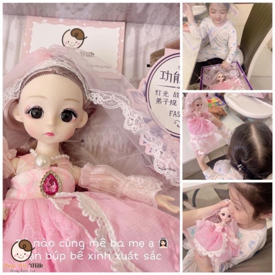 Búp bê công chúa cho bé từ 3+ ( Yikale Nội địa Trung) Hộp 45cm