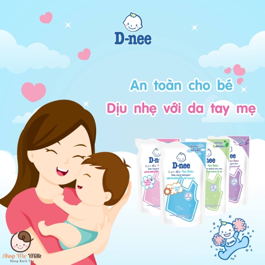 Nước giặt Dnee Thái Lan Bịch 600Ml ( cho bé từ 0 tháng)