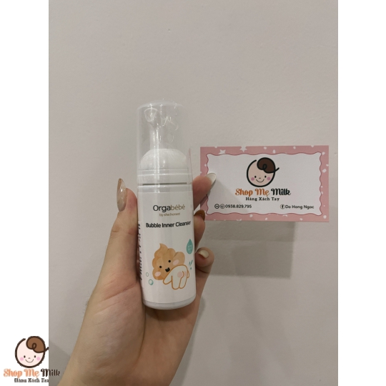 Bọt vệ sinh mông & vùng kín cho bé Orgabebe Size Mini 50ml Hàn Quốc