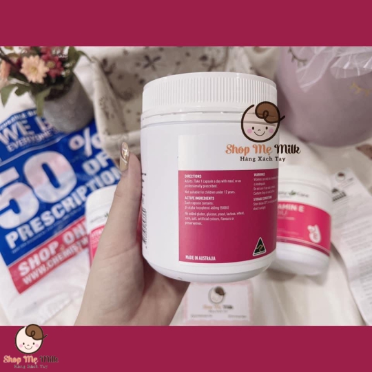 Vitamin E 500IU Healthy Care Úc Hộp 200 Viên