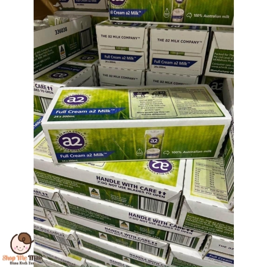 Sữa tươi A2 Nguyên Kem Full Cream Úc 200ml (24 hộp/thùng)