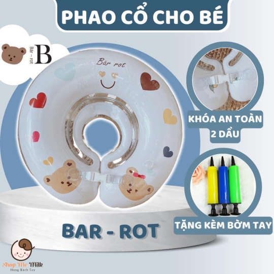 Phao bơi đeo cổ cho bé từ 3 tháng