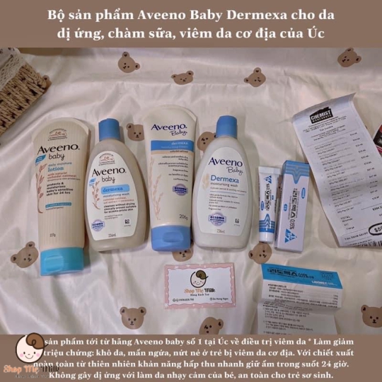 Kem dưỡng chàm viêm da Aveenobaby Eczematherapy 206g Úc Hàng Air