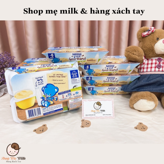 Váng sữa nestle Pháp lốc 6 hũ 60g