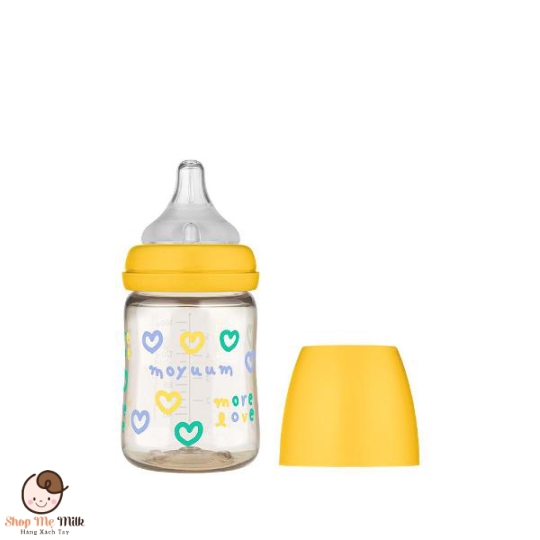 Bình sữa moyyum tim vàng Hàn Quốc 170ml chính hãng
